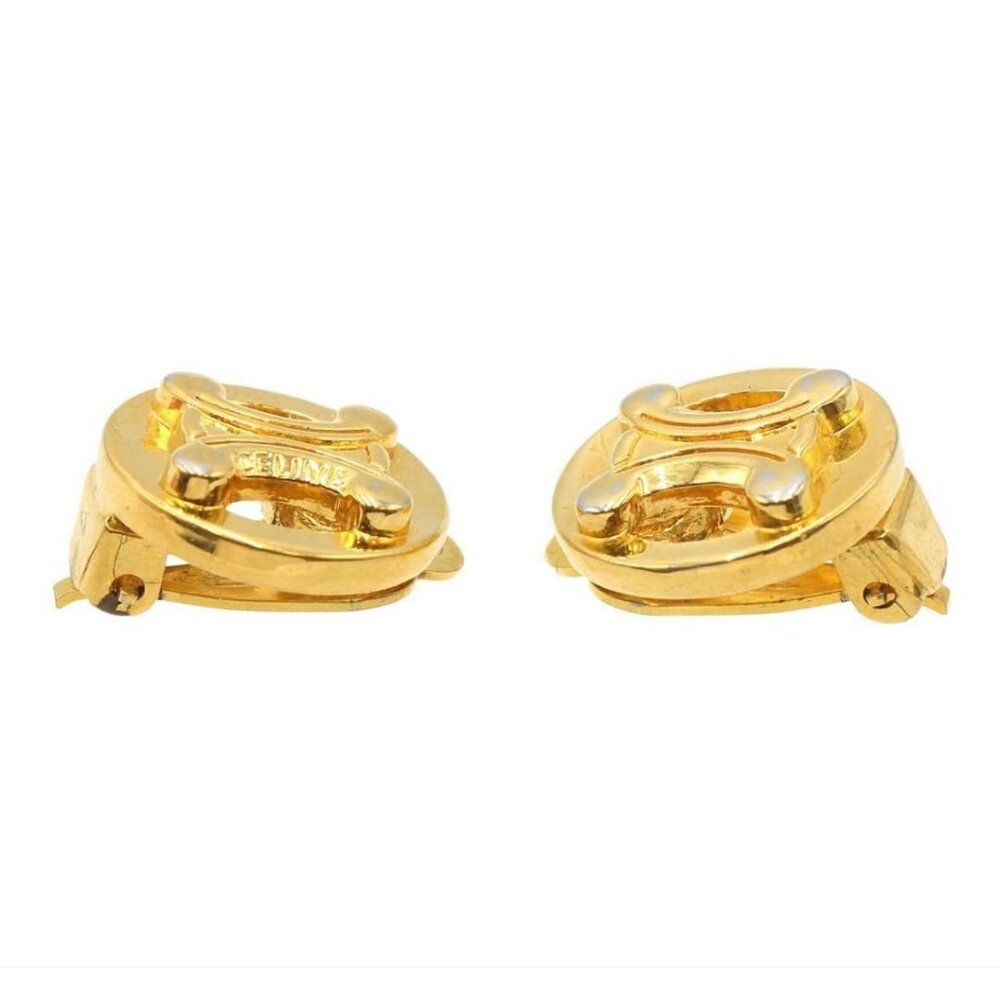 Celine Macadam Pattern Logo Earrings - image 3